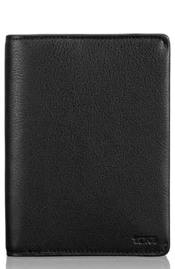 Men's Tumi Leather Passport Cover - Black