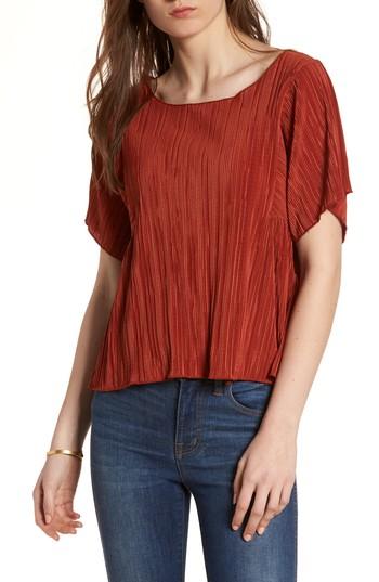 Women's Madewell Micropleat Top - Orange