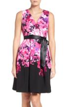 Women's Chetta B Floral Fit & Flare Dress