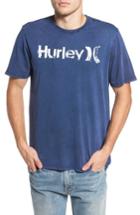 Men's Hurley One And Only Acid Wash T-shirt, Size - Blue