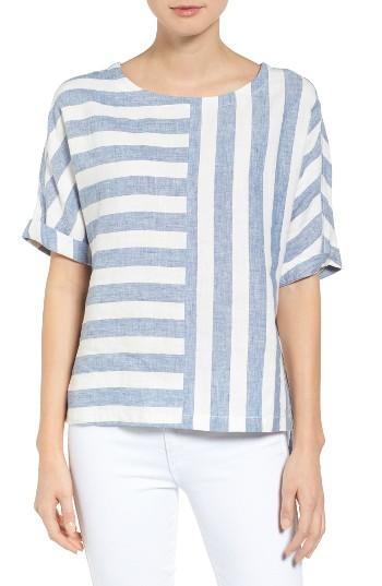 Women's Caslon V-back Linen Top