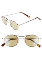 Women's Kendall + Kylie Tasha 49mm Oval Sunglasses - Light Gold Metal/ Camo Silver