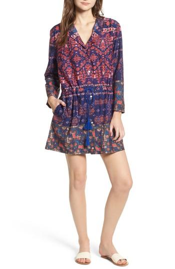 Women's Raga Vivid Dreams Drawstring Minidress - Blue