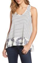 Women's Caslon Mixed Print Tank - Ivory