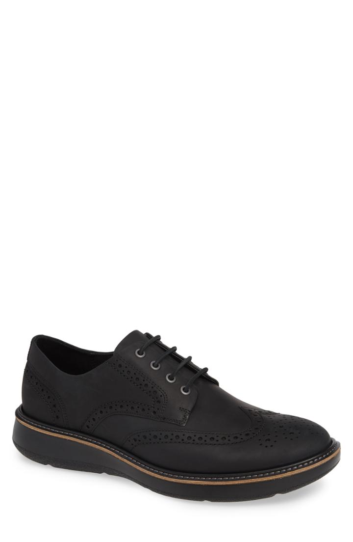 Men's Ecco Lhasa Wingtip -7.5us / 41eu - Black