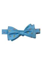 Men's Lazyjack Press Foreplay Silk Bow Tie, Size - Blue