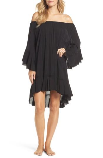 Women's Elan Off The Shoulder Cover-up, Size - Black