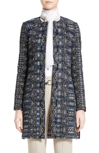 Women's St. John Collection Kian Tapestry Knit Topper