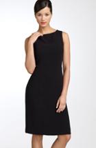 Women's Tahari By Arthur S. Levine Crepe Sheath Dress - Black