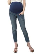 Women's Kimi And Kai Tara Crop Maternity Skinny Jeans - Blue