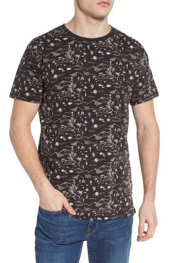 Men's Scotch & Soda Washed Rocker Print T-shirt - Black