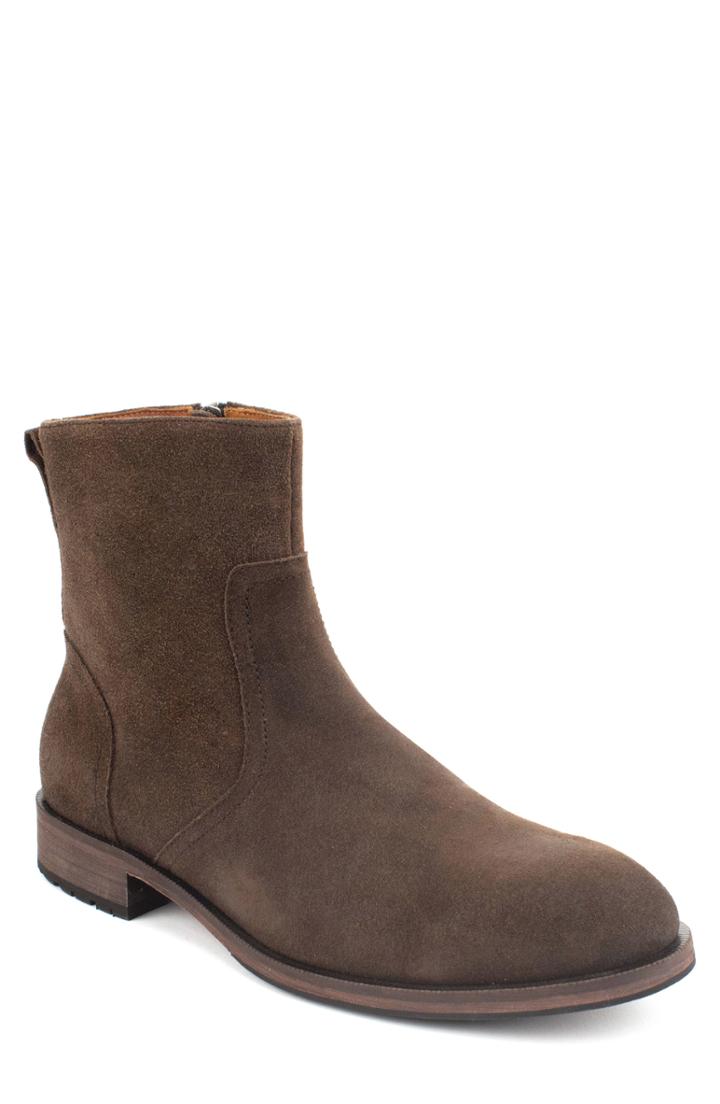 Men's Gordon Rush Fayette Plain Toe Zip Boot .5 M - Brown