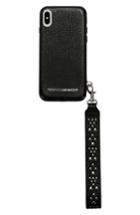 Rebecca Minkoff Iphone X Leather Wristlet Case - Black