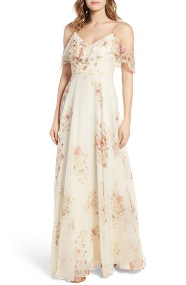 Women's Jenny Yoo Mila Off The Shoulder Gown