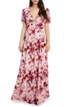 Women's Willow & Clay Floral Burnout Maxi Dress - Pink