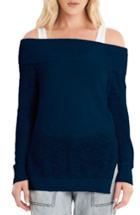 Women's Michael Stars Off The Shoulder Sweater - Blue