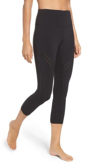 Women's Alo High Rise Cosmic Capri Leggings - Black