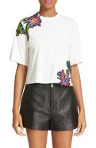 Women's 3.1 Phillip Lim Embroidered Floral Patch Tee