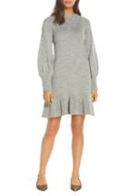 Women's Eliza J Balloon Sleeve Sweater Dress, Size - Grey