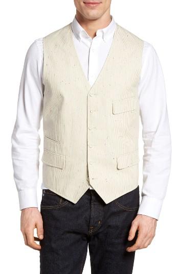 Men's Flynt Wyatt Seersucker Stripe Vest
