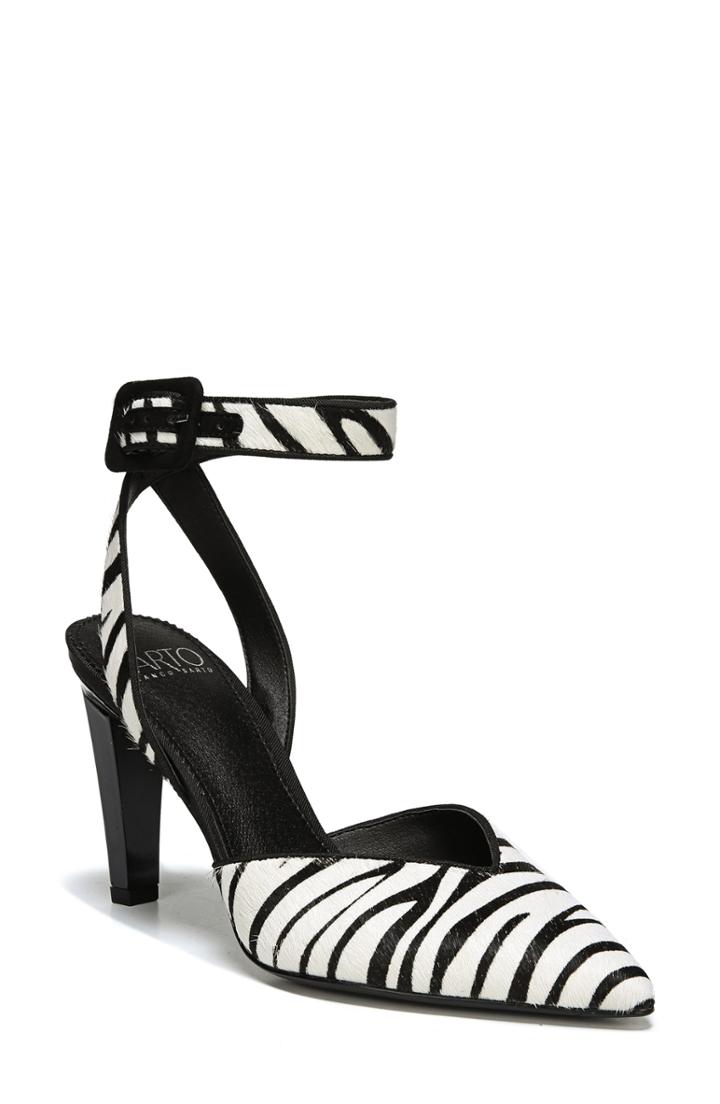 Women's Sarto By Franco Sarto Santi 2 Genuine Calf Hair Pump .5 M - Black