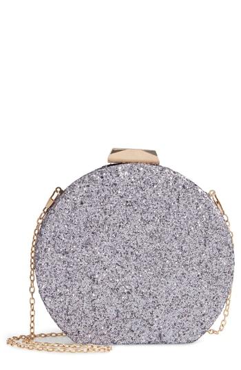 Natasha Glitter Clutch - Purple