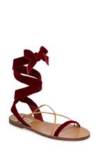 Women's Valentino Lace-up Sandal Us / 35eu - Red