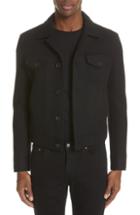 Men's Neil Barrett Wool Jacket, Size - Black