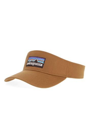 Men's Patagonia P-6 Logo Visor - Brown