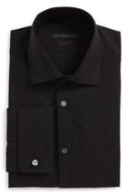 Men's John Varvatos Star Usa Slim Fit Stretch Solid Dress Shirt .5 R - Black