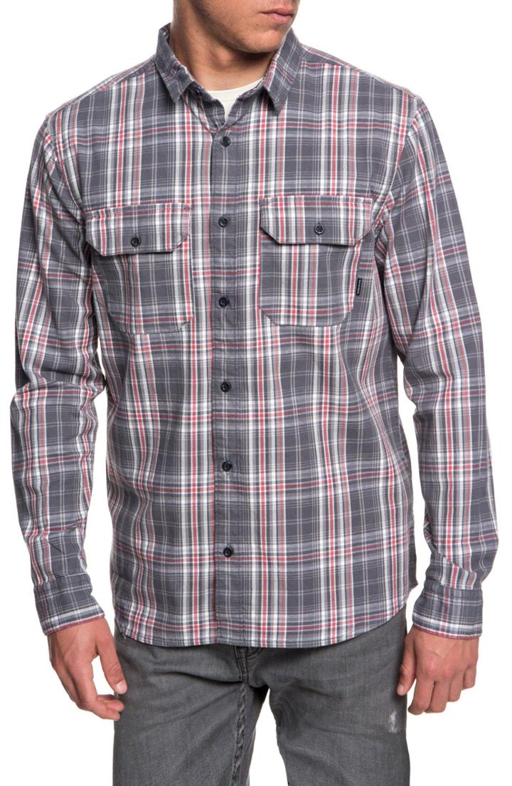 Men's Quiksilver Fitz Sport Shirt - Grey