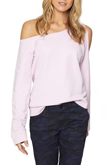 Women's Sanctuary Alexi Asymmetrical Sweatshirt - Pink