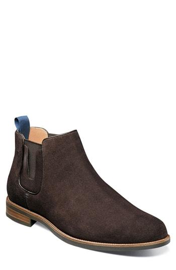 Men's Florsheim Uptown Plain Toe Mid Chelsea Boot .5 Eee - Brown