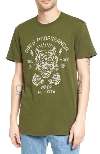 Men's Obey Tiger Graphic T-shirt