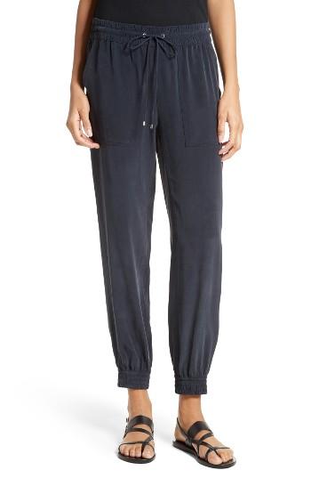 Women's Theory Cortlandt Silk Jogger Pants