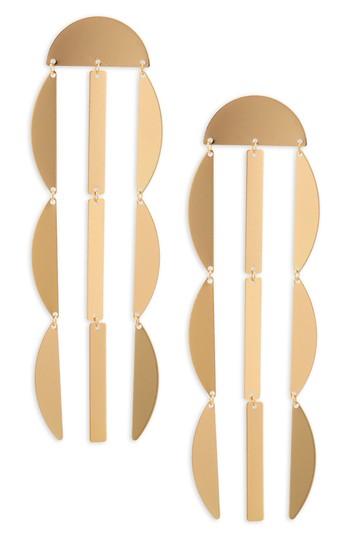 Women's Panacea Linear Crescent Earrings