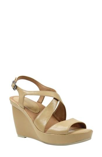 Women's L'amour Des Pieds Ilanna Wedge Sandal M - Beige