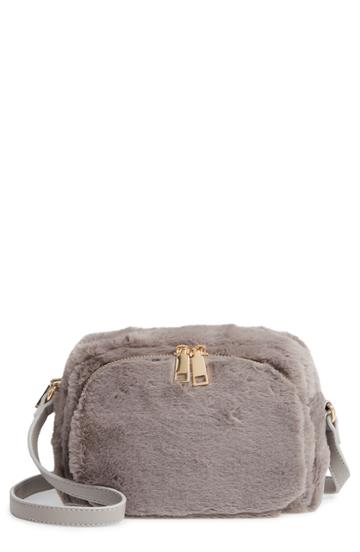 Jules Kae Cameron Faux Fur Crossbody Bag - Metallic