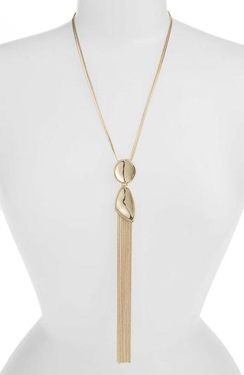 Women's Halogen Snake Chain Tassel Pendant Necklace