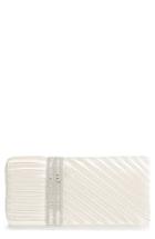 Nina Daylie Pleated Satin Clutch -