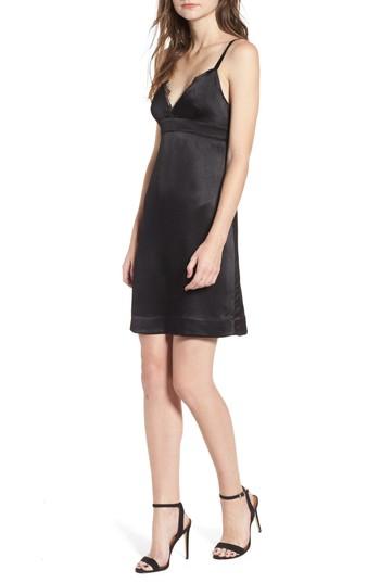 Women's Ella Moss Mini Party Slipdres - Black