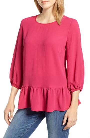 Women's & .layered Cutout Back Top - Pink