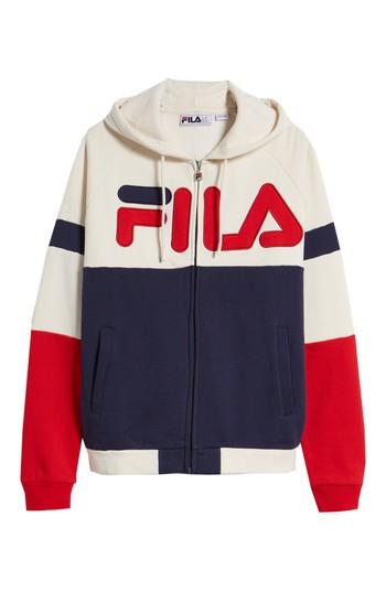 Men's Fila Percy Zip Hoodie - Blue