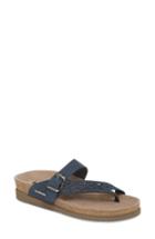 Women's Mephisto Helen Perf Slide Sandal M - Blue
