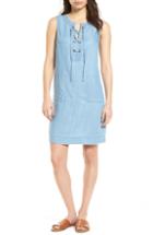 Women's Tommy Bahama Lace-up Chambray Shift Dress