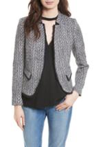 Women's Helene Berman Fringe Trim Tweed Jacket