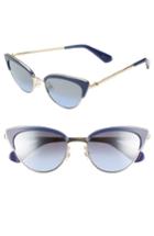 Women's Kate Spade New York Jahnams 52mm Cat Eye Sunglasses - Blue