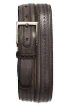 Men's Magnanni Flash Leather Belt - Grey