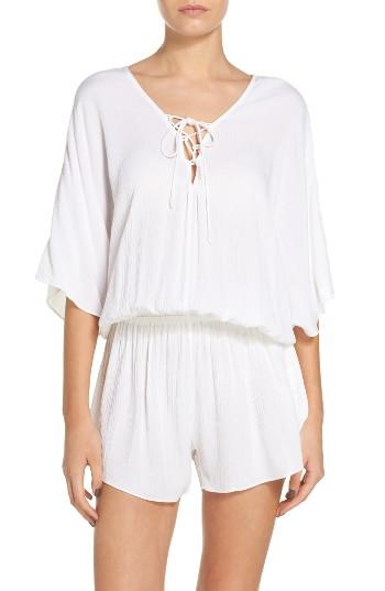 Women's Tavik Venise Cover-up Romper - White
