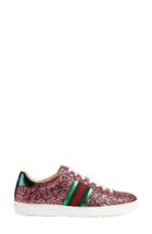 Women's Gucci New Ace Glitter Sneaker .5us / 35.5eu - Pink
